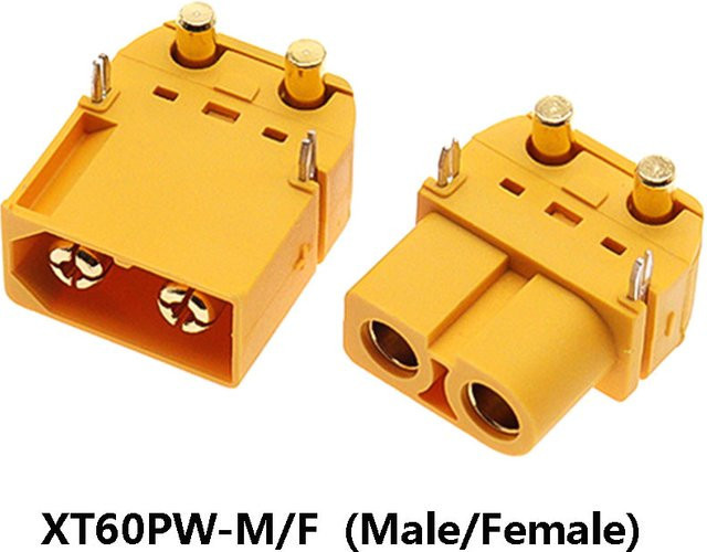 XT60PW-F/M Stecker und Buchse Set für Lithium-Batterie-Ladeschnittstellen in Gelb - Bild 1