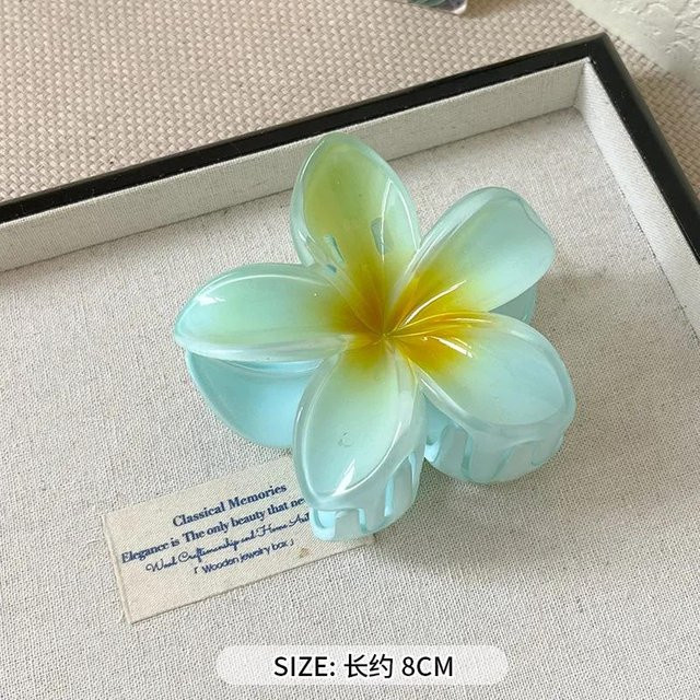 YULIN Haarspange Blume, Acryl, 8 cm, Damen - Bild 1