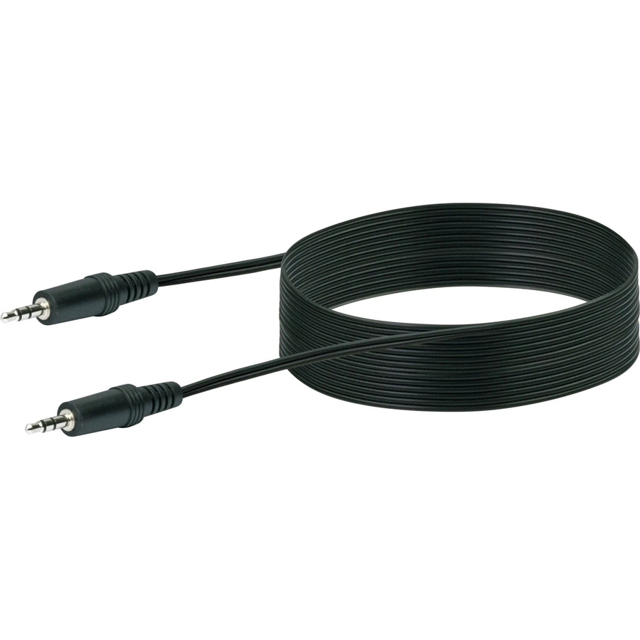 Schwaiger Audio-Anschlusskabel mit 3,5 mm Klinkenstecker in Schwarz, 5 m Länge - Bild 2