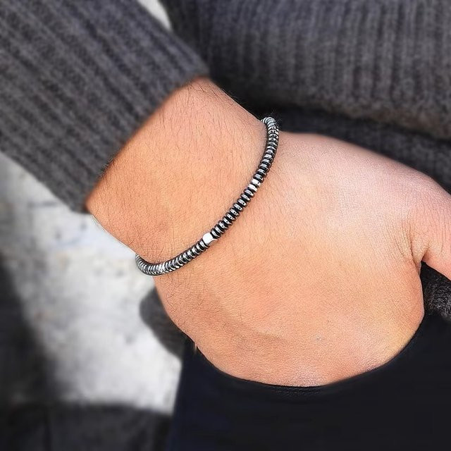 ATTYIRENA Armband, Hämatit, Schwarz, Unisex - Bild 1