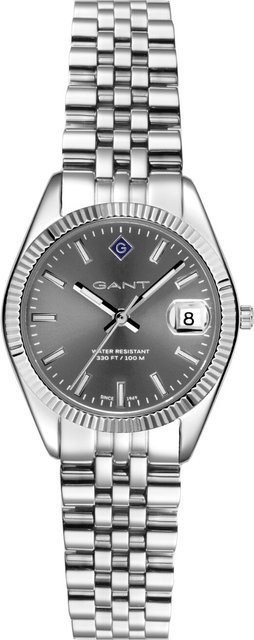 Gant Damenuhr Sussex Mini, Quarz, Edelstahl, 28 mm, Grau, 10 ATM - Bild 1