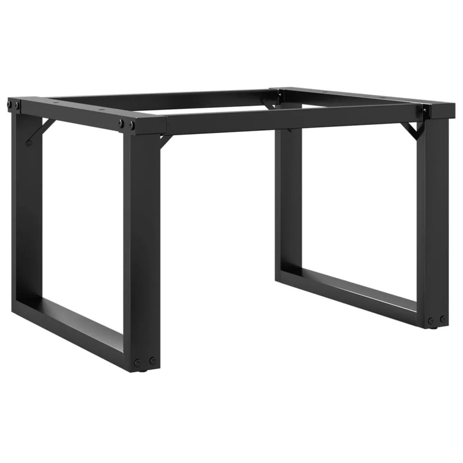 vidaXL Couchtischbeine O-Gestell aus Stahl in Schwarz Matt B/T/H: 60 x 40 x 38 cm - Bild 2
