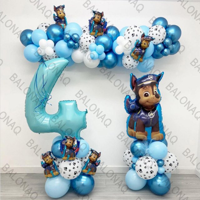 Paw Patrol Ballon Geburtstag Set, 105 Stück - Bild 1