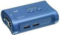 TRENDnet TK-207K KVM-Switch mit USB-Anschluss für 2 KVM-Ports und 1 lokalen Benutzer in Blau - Bild 1