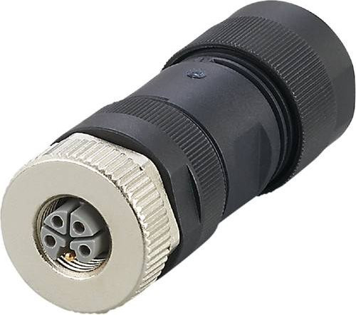 ifm Electronic E12672 Sensor-Aktor-Steckverbinder, unkonfektioniertierte Buchse, gerade, 5 Polzahl, schwarz - Bild 1