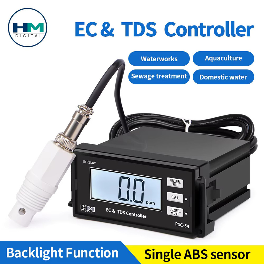 JUANJUAN EC- und TDS-Monitor-Controller zur Leitfähigkeitsmessung für die industrielle Wasseraufbereitung in Schwarz - Bild 2