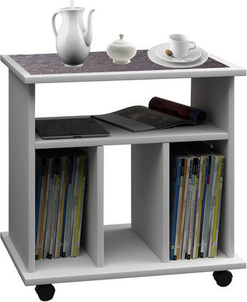 VCM Beistelltisch Tabina in Weiss, B/H/T: 45 x 59 x 60 cm - Bild 1