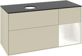 V&B Waschtischunterschrank Finion in Grau lackiert, Breite: 120 cm, Tiefe: 50,1 cm, Höhe: 50,1 cm - Bild 1