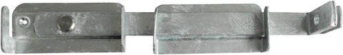 Connex Gartendoppeltor-Überwurf aus feuerverzinktem Stahl in Silber - Bild 1