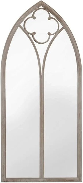 vidaXL Wandspiegel aus Metall und Glas in Sandfarben mit Antik-Look, B/H: 70 x 30 cm - Bild 1