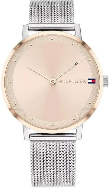 Tommy Hilfiger Damenuhr, Quarz, Edelstahl, Roségold, Bicolor, 35 mm - Bild 1