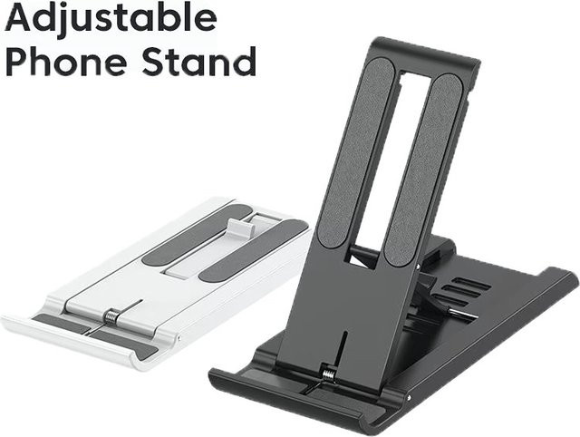 VORILYNEX Tragbarer Desktop-Smartphone-Halter, faltbarer Mini-Handyständer in Grün, universelle Tablet-Halterung für iPhone, Xiaomi, Huawei und iPad - Bild 1
