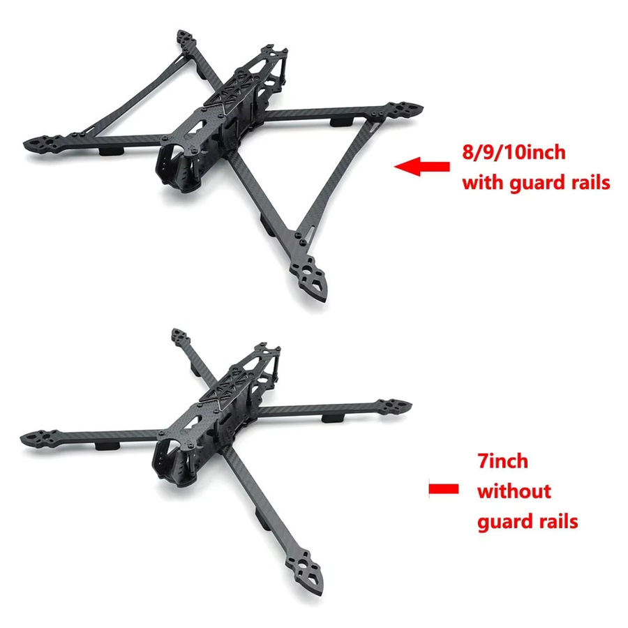Mark4 V2 PRO FPV-Rahmen Kit für 7/8/9/10 Zoll Quadcopter in Schwarz für Freestyle und Long Range DIY-Projekte - Bild 3