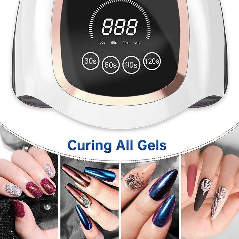PRISMA UV-LED-Nagellampentrockner, 300W, mit LCD-Display, Unisex - Bild 3