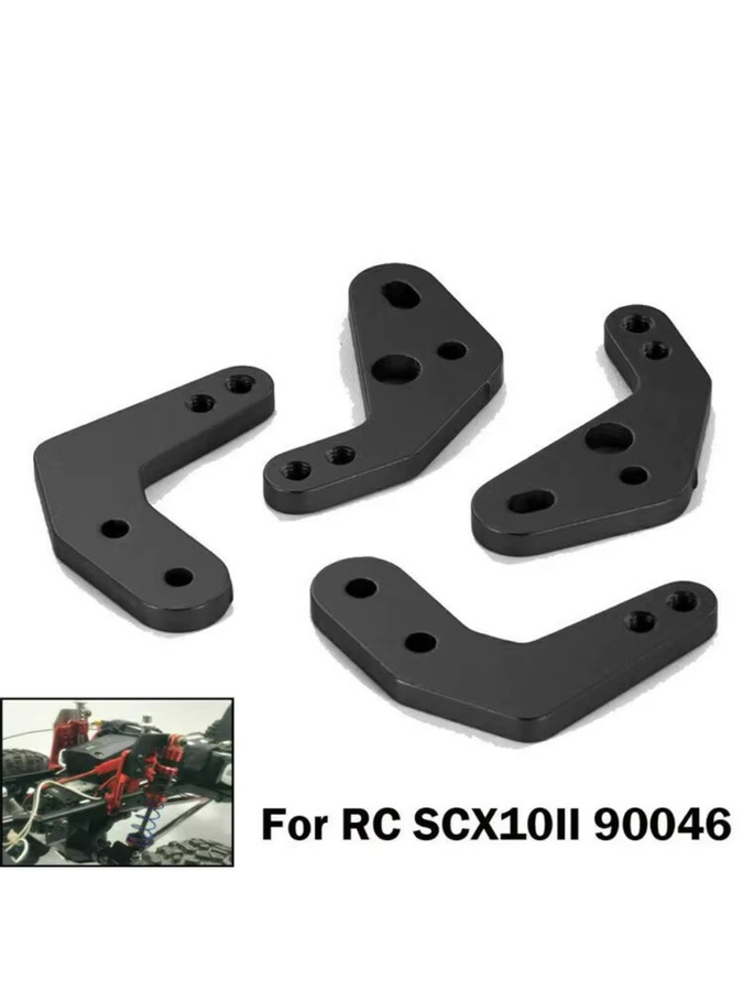 HobbyCorki Stoßdämpferhalterung, 4-teiliges Set, Metall, 1:10 - Bild 4