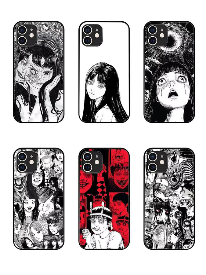 Trendige Junji Ito Horror Handyhülle für iPhone 17 16 15 14 13 12 11 Pro Max und weitere Modelle, Mehrfarbig - Bild 6