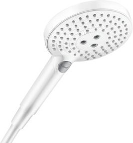 Hansgrohe Raindance Select S 120 EcoSmart Duschkopf in Mattweiß mit 3 Strahlarten und Anti-Kalk-Funktion, Durchmesser: 12,5 cm - Bild 1
