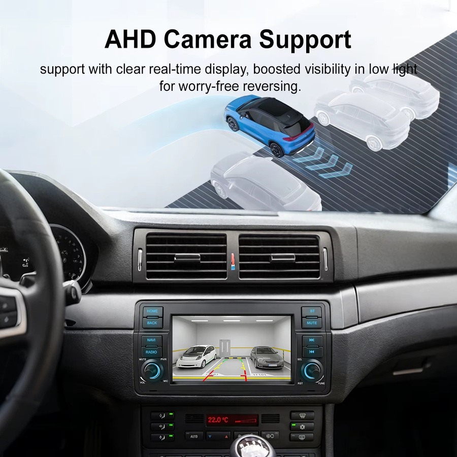 Ezonetronics 7 Zoll Linux IPS Autoradio für BMW E46 1998-2006 und M3 2000-2006 mit kabellosem CarPlay, Android Auto und Bluetooth in Schwarz - Bild 4