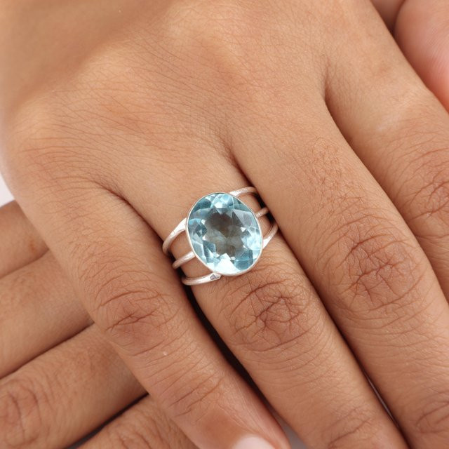 Vaibhav Gems & Jewels Silberring, 925 Silber, Damen - Bild 1