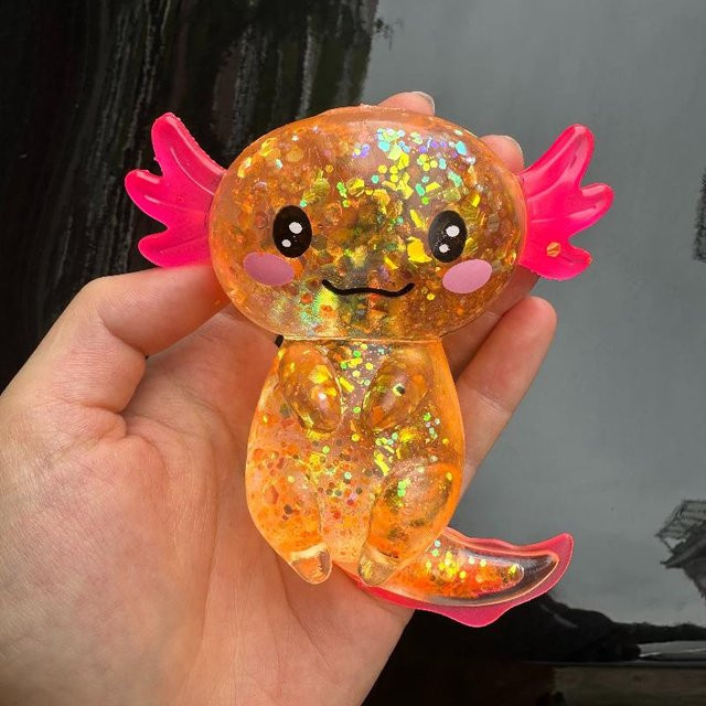 Supermarket GO Salamander Malzose Fidget Spielzeuge, Quetschbare Axolotl - Bild 1