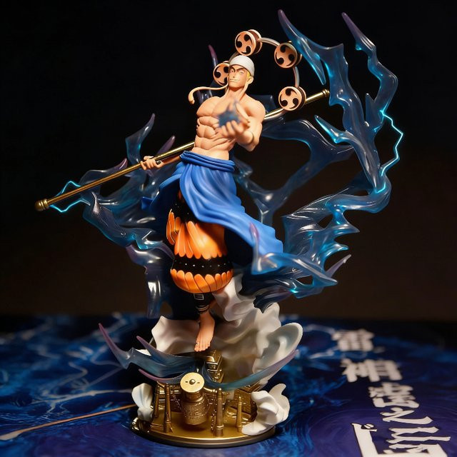 Bandai One Piece Donnergott Enel Anime-Figur, Leuchtende Figur, 38cm - Bild 1