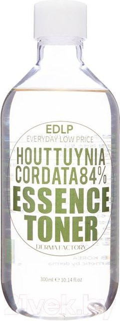 DERMA FACTORY Houttuynia Cordata Essence Toner, 300 ml, für empfindliche und trockene Haut - Bild 1