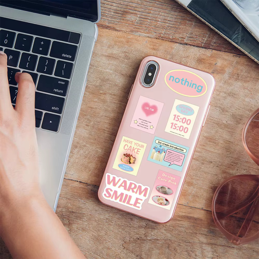 30 Stück Beeren-Käse-Aufkleber-Set, wasserfeste DIY-Abziehbilder in Multicolour für Telefon, Koffer und Skateboard - Bild 2