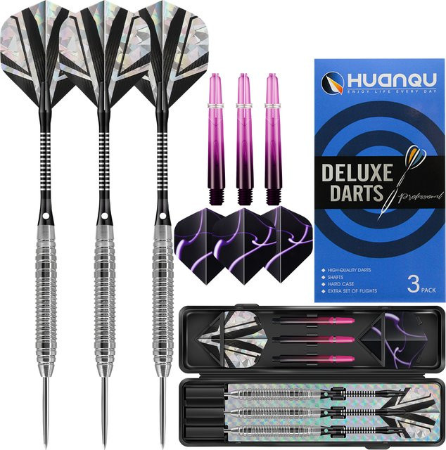 Huanqu Dart-Set aus Eisen, Dreiteiliges Set, Metall, Bunt / Mehrfarbig - Bild 1