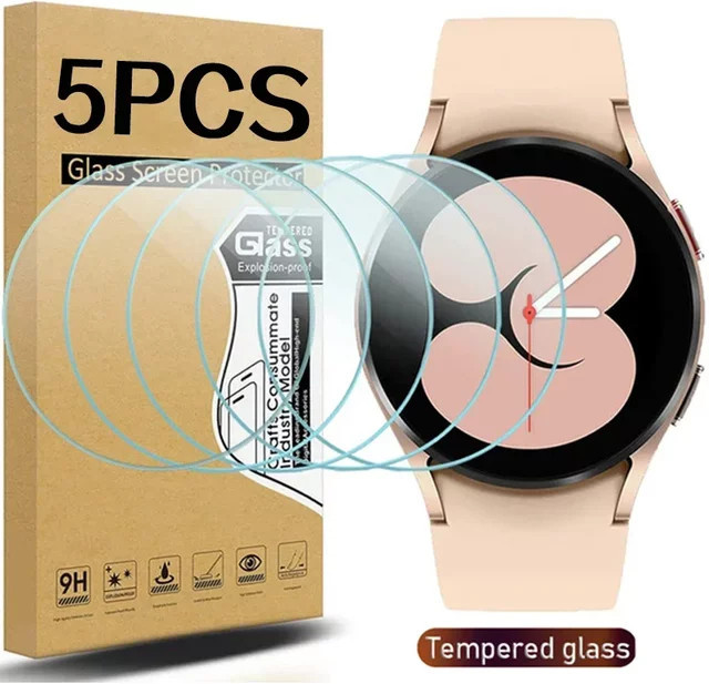 Samsung Displayschutzfolie Glas, transparent, Galaxy Watch 4 5 6 7 3 - Bild 1