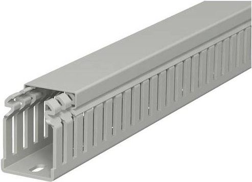 OBO Bettermann Verdrahtungskanal LKV 50037 in Stein-Grau, H x B x L: 50 x 37,5 x 2000 mm - Bild 1