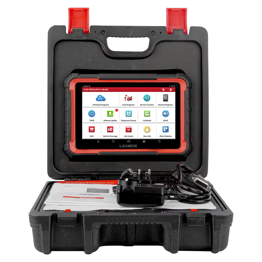 LAUNCH X431 PRO ELITE 2026 Kfz-Diagnosegerät in Schwarz mit OBD2 Scanner, CAN FD/DOIP Unterstützung, ECU-Codierung und bidirektionaler Steuerung sowie 31 Reset-Funktionen - Bild 2
