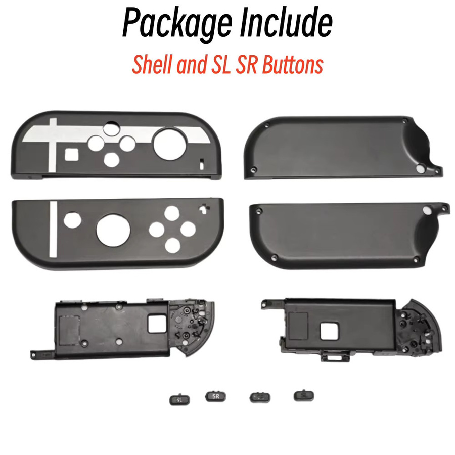 DIY-Reparaturset für Nintendo Switch OLED und Joy-Con mit Ersatzgehäuse für SL und SR Tasten - Bild 3