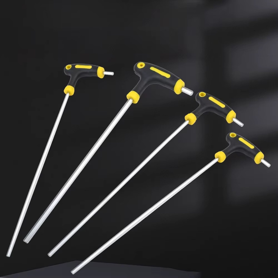 WOZOBUY T-Griff Schraubendreher-Set mit Torx und Hex Inbusschlüssel in 4mm, 5mm, 6mm und 8mm für Maschinen und Ingenieure - Bild 2