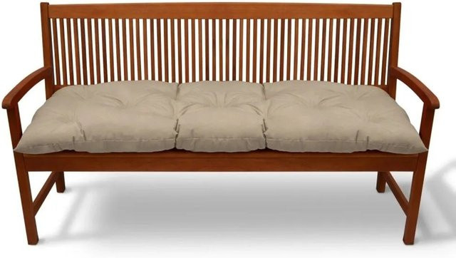 Beautissu Flair BK Bankpolster in Beige Natur mit Polyurethan-Schaum, B/T/H: 150 x 50 x 8 cm - Bild 1