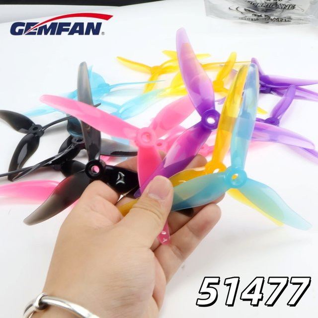GEMFAN Hurricane 51477 5,1 Zoll 3-Blatt-Freestyle-Propeller, 4-teiliges Set - Bild 1