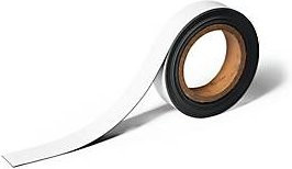 Durable Magnetisches Kennzeichnungsband in Weiß, zuschneidbar und beschriftbar, B: 30 mm, L: 5 m - Bild 1