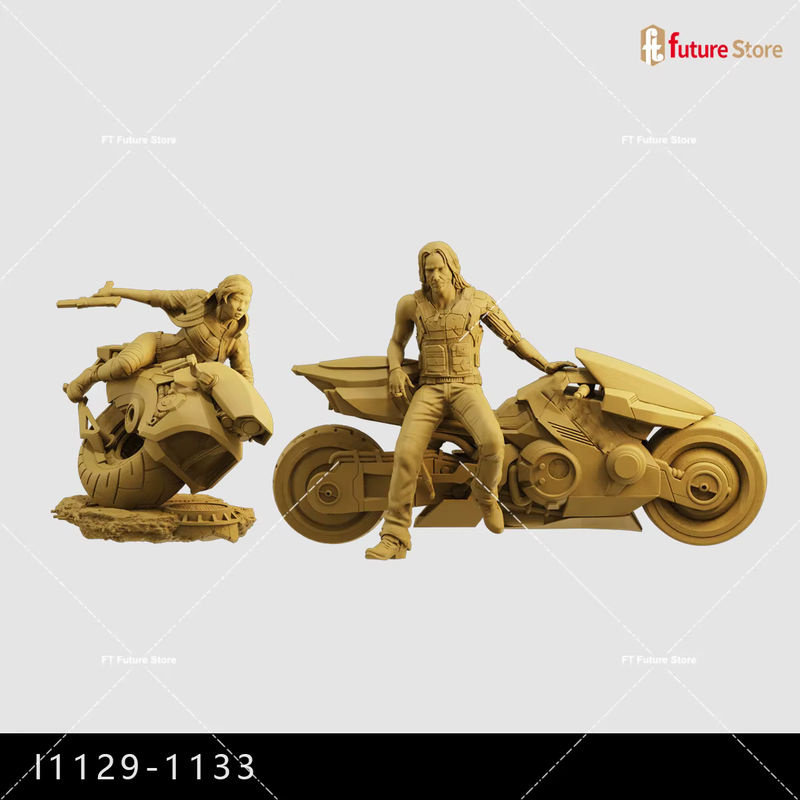 MAK 3D-Druck Miniatur Soldaten Figur in Beige für Diorama und Modellbau aus Kunstharz - Bild 2