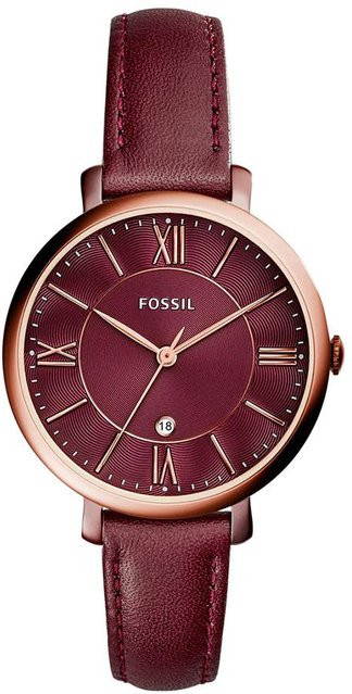 Fossil Armbanduhr Quarz, Edelstahl, Roségold, Silikon, Damen - Bild 1