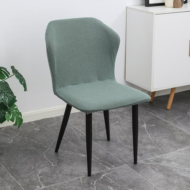 Yiran Furniture Nordischer Schmetterlingsstuhlbezug aus elastischem Polyester für gebogene Sessel, Staubdichter Stuhlschutzbezug, Breite: 40 cm - Bild 1