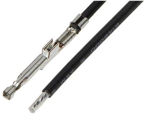Molex Crimpkontakt mit Litze 217471-1114 Bulk in Schwarz und Silber - Bild 1