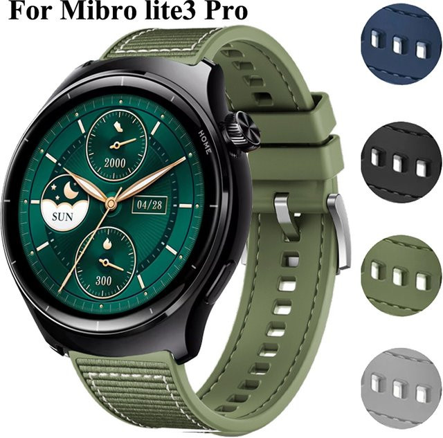 Mibro Smartwatch Armband, Silikon, 22 mm, green - Bild 1