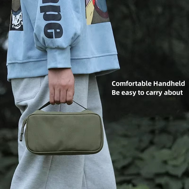 Taktische EDC Organizer Tasche für Werkzeug und Kabel in Beige, B/H/T: 24,0 x 11,0 x 7,0 cm - Bild 2