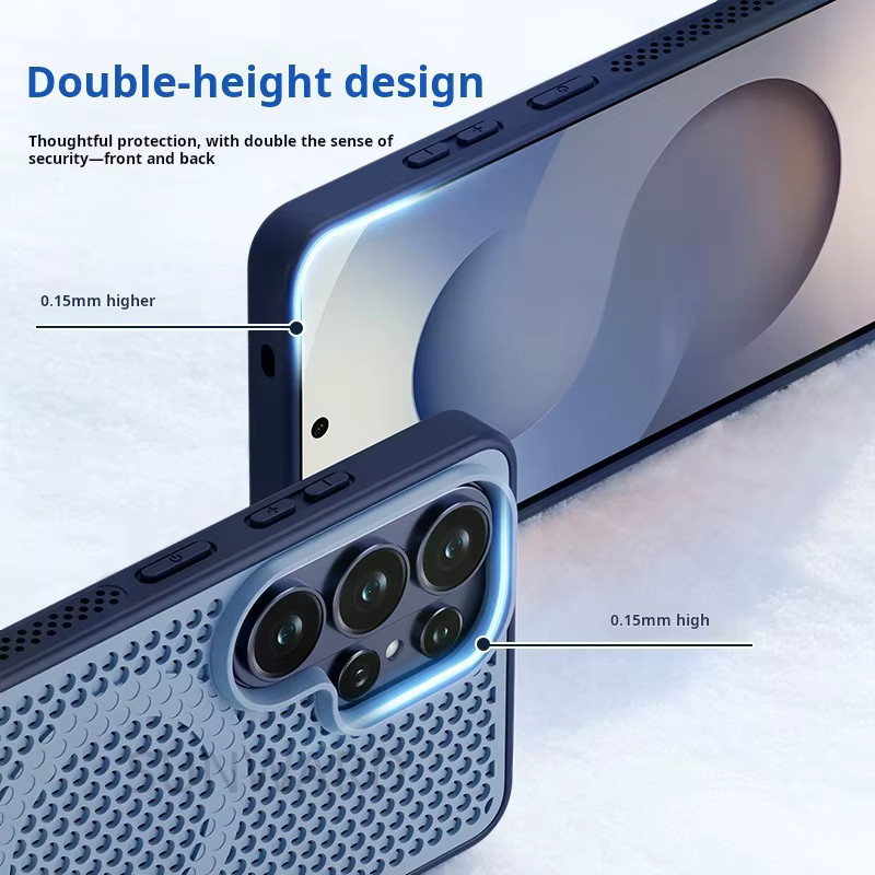 Magsafe Magnetische Handyhülle mit Wabenstruktur für Samsung Galaxy S23 S24 S25 S26 Ultra in Grau oder Blau - Bild 5