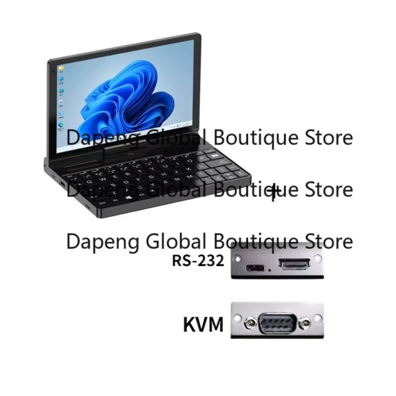 Top Pocket 3 Mini-Laptop Handheld-Computer mit Intel Core i7, 16GB RAM, 1TB SSD, 8 Zoll Display, Windows 10/11, Schwarz - Bild 2