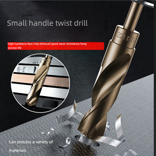 M35-CO HSS Cobalt Spiralbohrer mit reduziertem Schaft für Edelstahl und Metall, Durchmesser: 13,5 bis 30 mm, Schaftdurchmesser: 12,7 mm (1/2 Zoll) - Bild 1