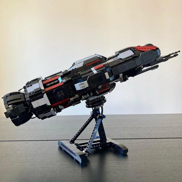 SixBricks MOC 2025 Space Rocinante The Expanse Raumschiff, Bausteine Set - Bild 1