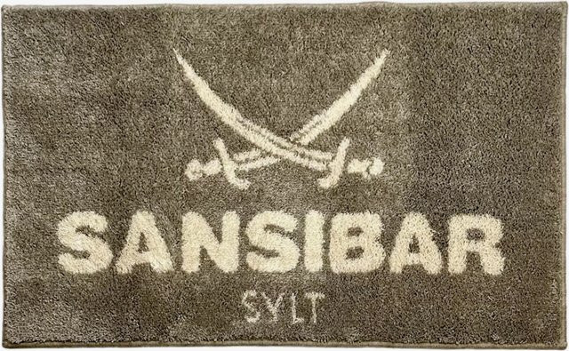 Badematte SANSIBAR in Beige/Sand/Braun, rechteckig, aus Polyacryl - Bild 1