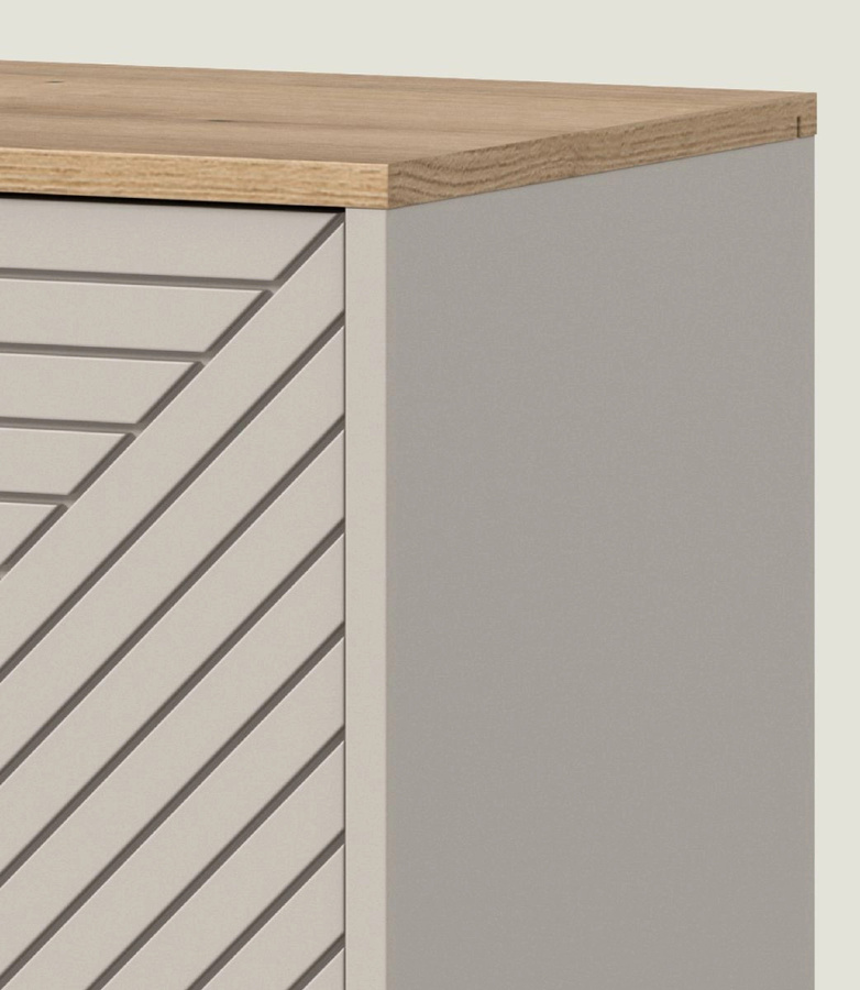 Sideboard Bente von Furn.Design in Kaschmir und Eiche, Breite: 154 cm - Bild 3