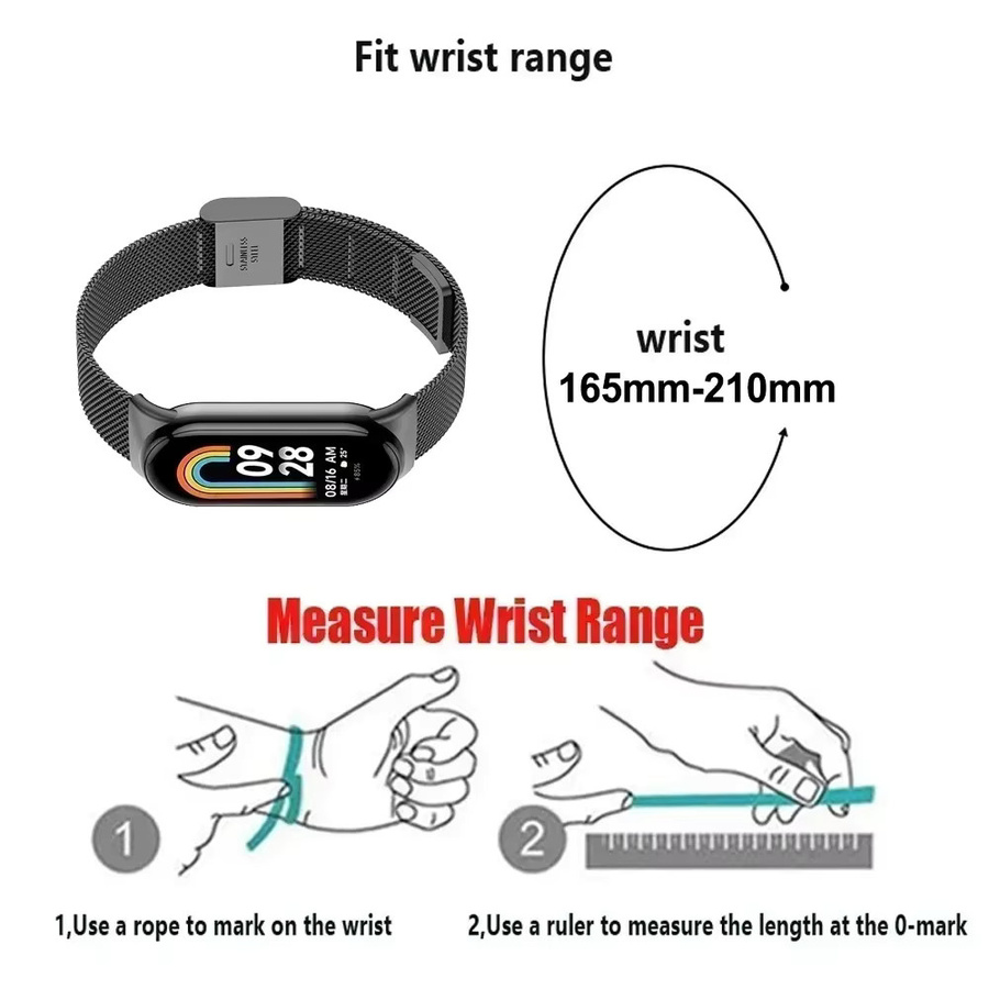 FancyWrist Uhrenarmband Edelstahl, Milanaise, Unisex - Bild 5