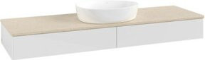 V&B Waschtischunterschrank Antao ohne Frontstruktur, Farbe Weiß, B/T: 160 x 50 cm - Bild 1